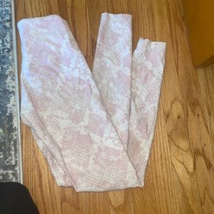 Snakeskin PINK Yoga leggings